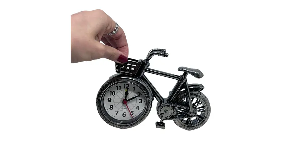 Reloj despertador decorativo modelo bicicleta clasica retrox 2