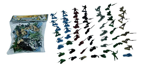 Soldados Militares Juguete Figuras Acción Juego Niños Maleta