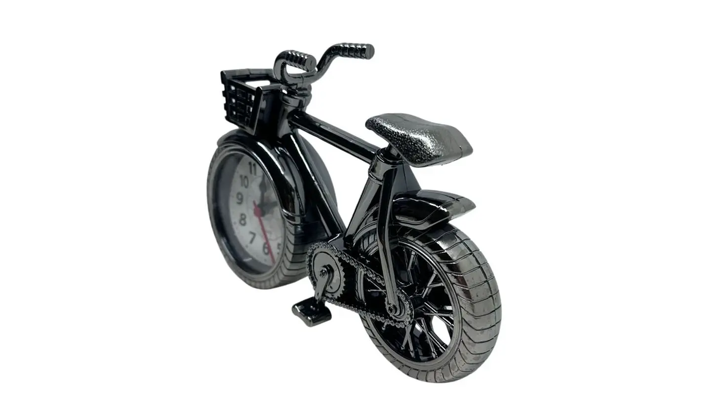 Reloj despertador decorativo modelo bicicleta clasica retrox 3