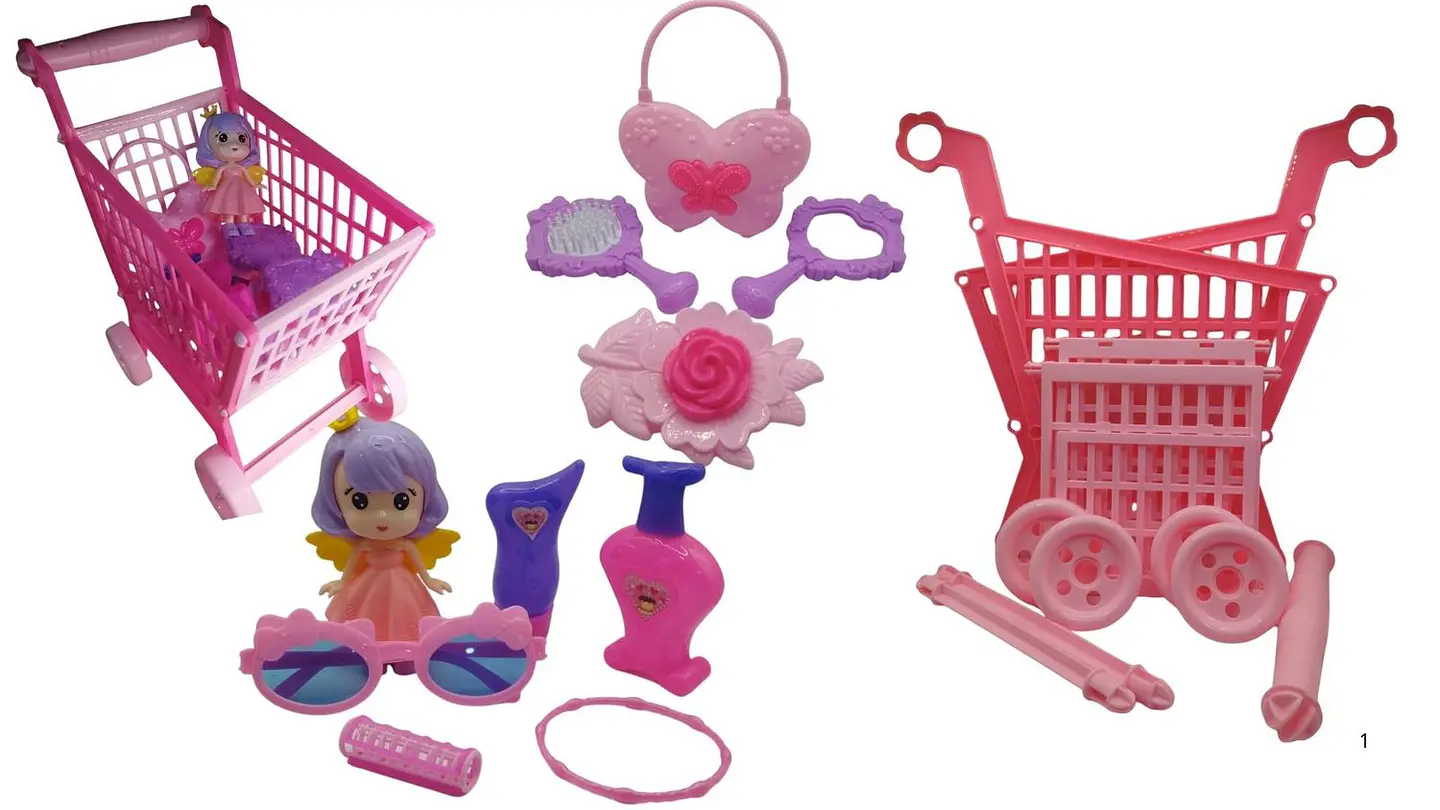 Set De Belleza Infantil Con Carrito 22 Piezas Juguete Niñas 1