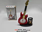 Reloj despertador guitarra con porta esferos decorativo - Miniatura 5
