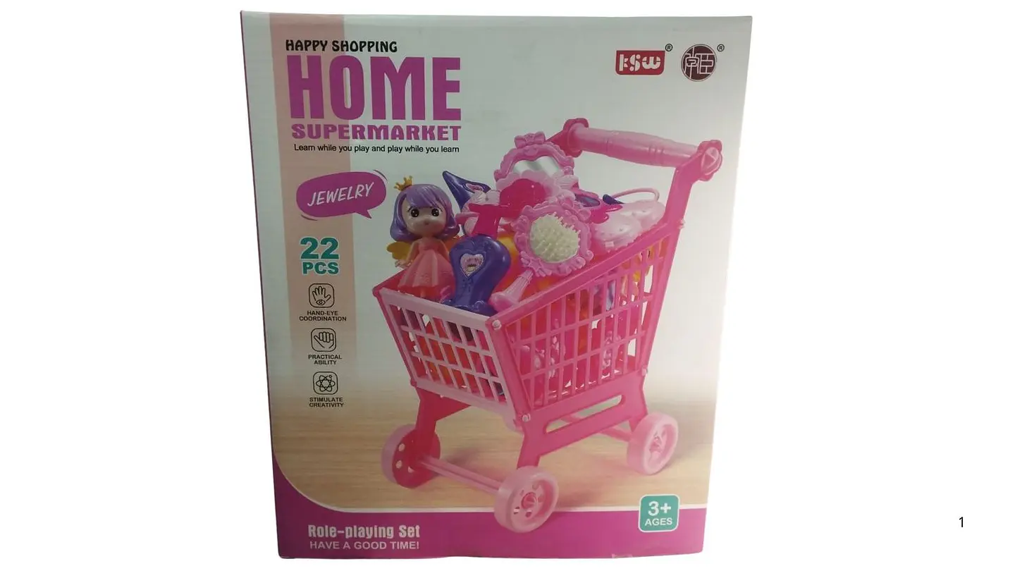 Set De Belleza Infantil Con Carrito 22 Piezas Juguete Niñas 4