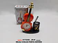 Reloj Despertador Violín Decorativo con Portalápiz Oficina - Miniatura 7