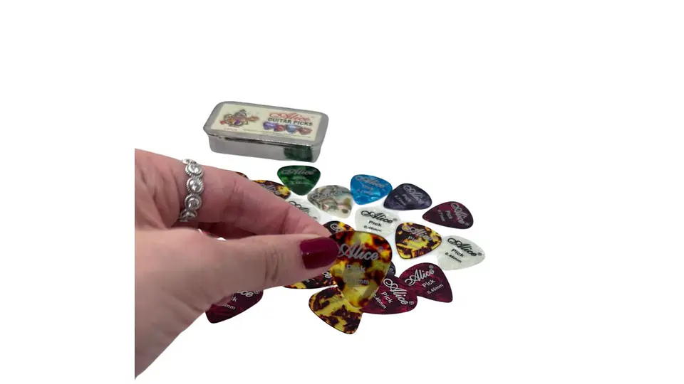 Púas Metálicas para Guitarra Multicolor Paquete de 24 Piezas 2