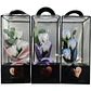 Rosas Artificiales Decorativas En Caja Transparente Regalo Multicolor - Miniatura 4