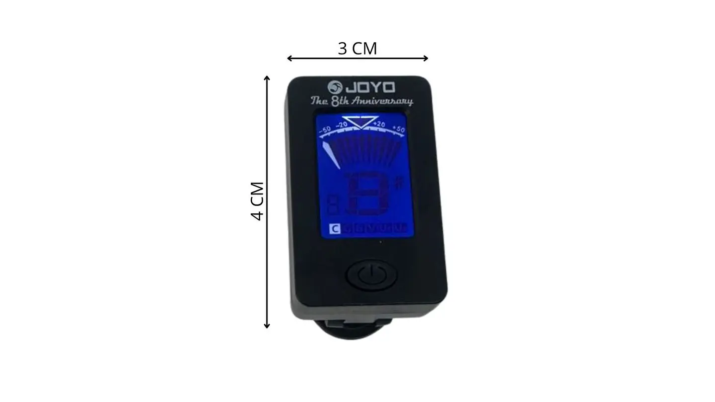 Afinador de Guitarra Digital Negro Preciso y Portátil Mini 6