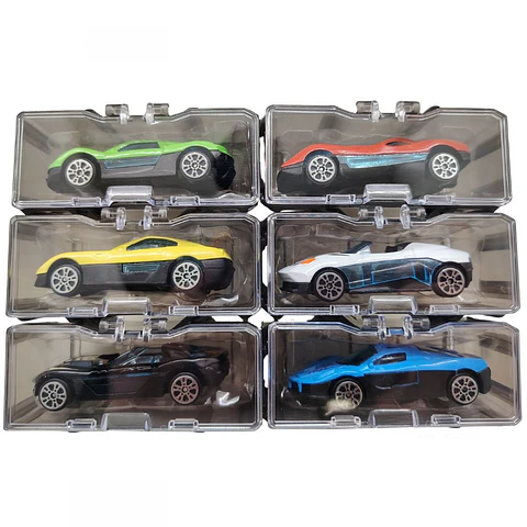 Set Carros de Juguete Deportivos con Estuche Individual Coleccionables