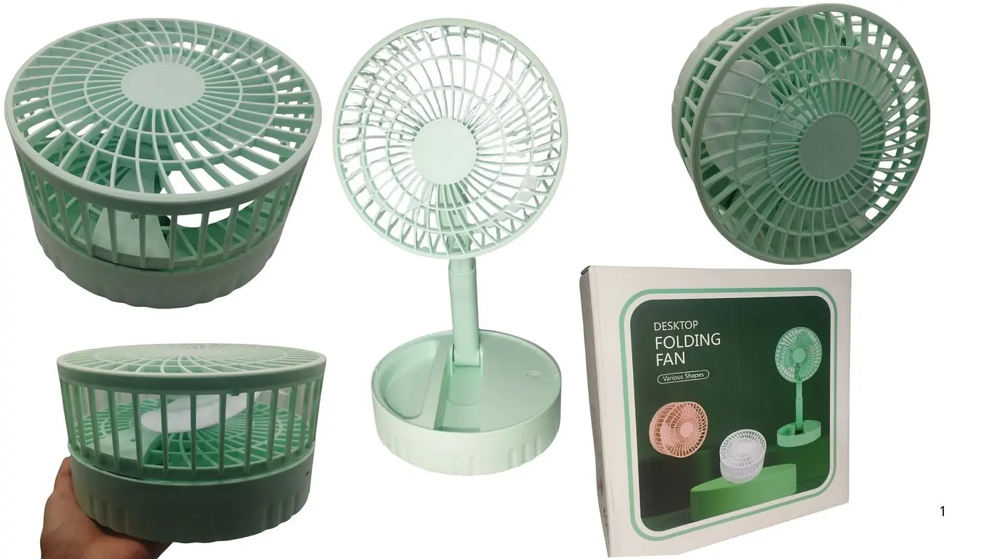 Abanico Plegable De Escritorio Portátil Ajustable 1