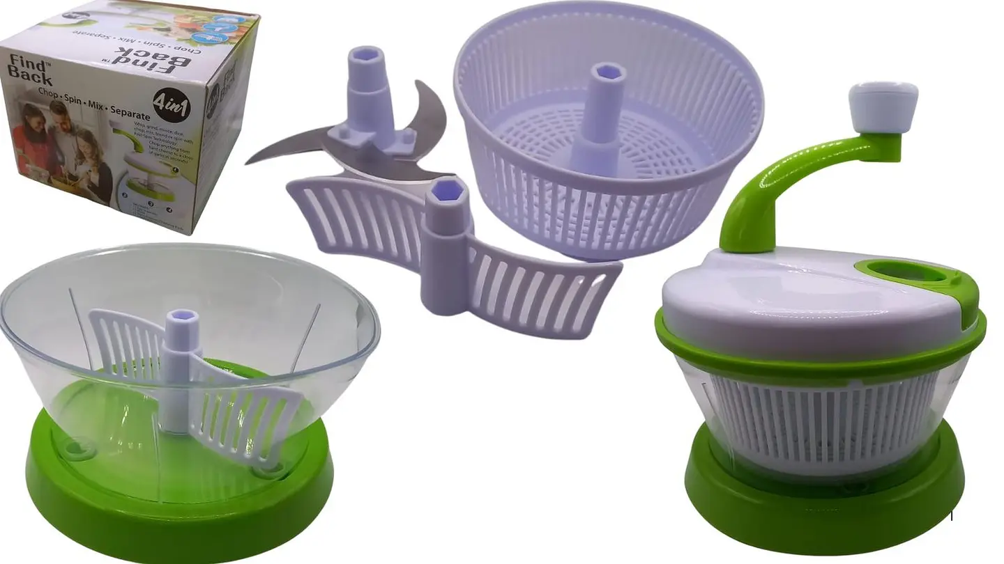 Secador de Verduras 4 en 1 Manual para Cocina 1