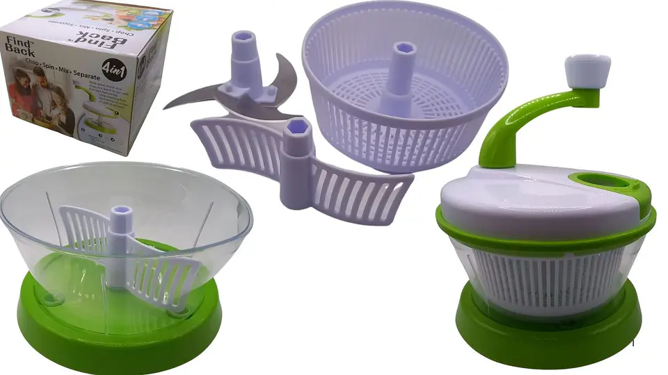 Secador de Verduras 4 en 1 Manual para Cocina 1