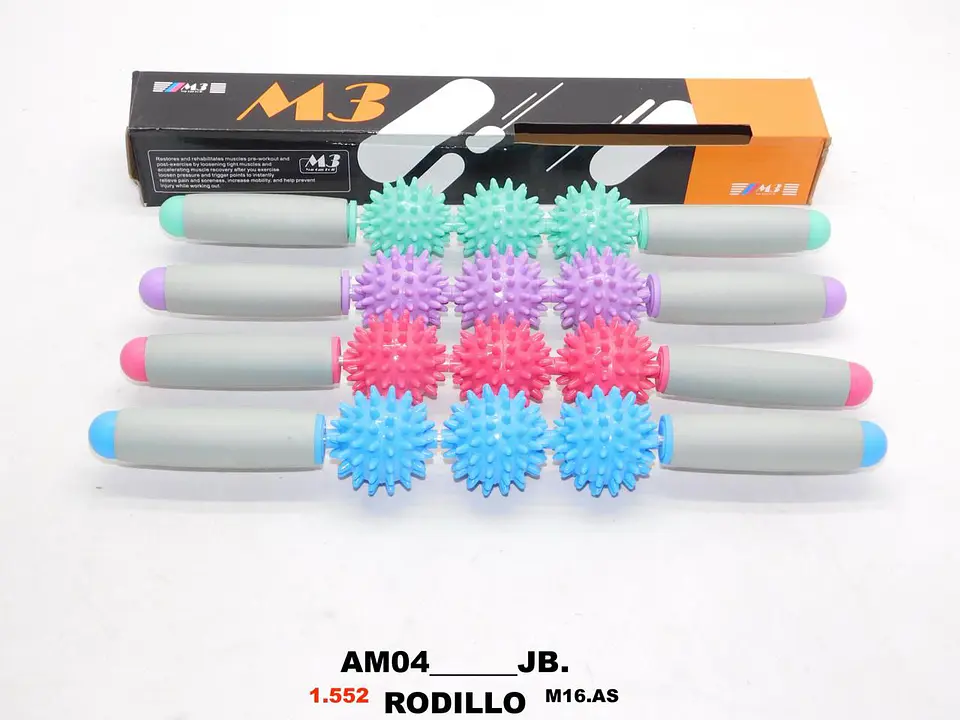 Rodillo masajeador de espalda y cuello manual 4