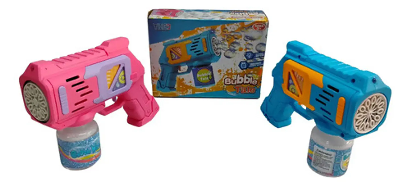 Pistola Lanza Burbujas Recargable Luces  Sonidos Regalo Niño 1