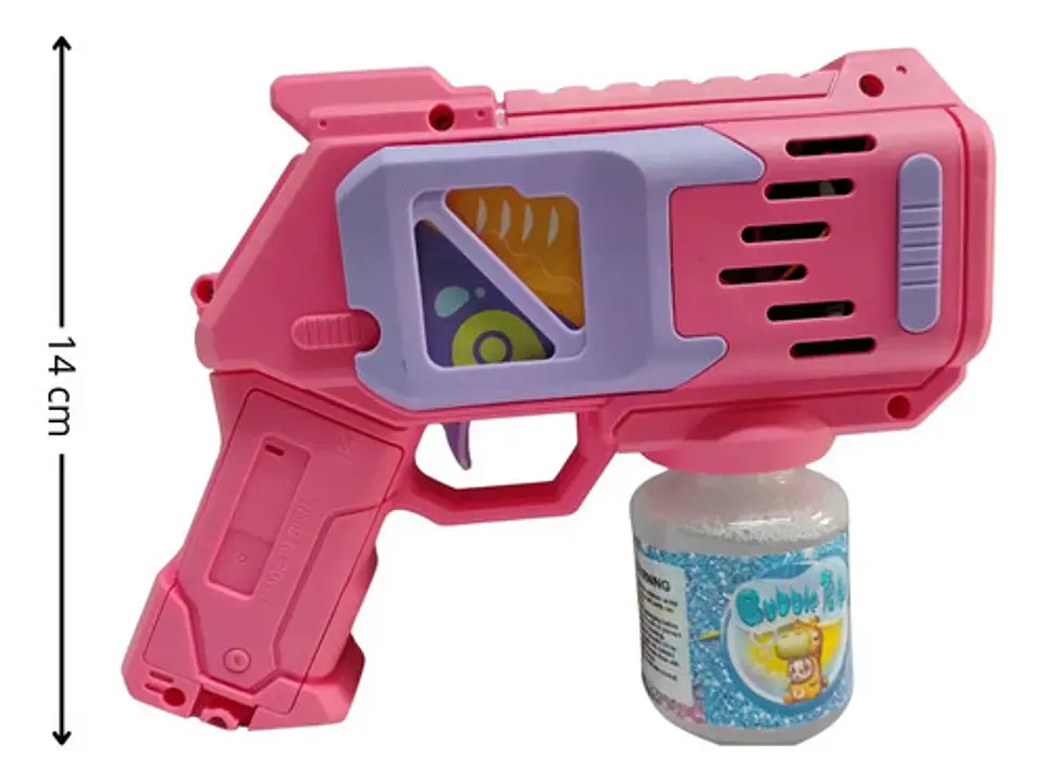 Pistola Lanza Burbujas Recargable Luces  Sonidos Regalo Niño 2
