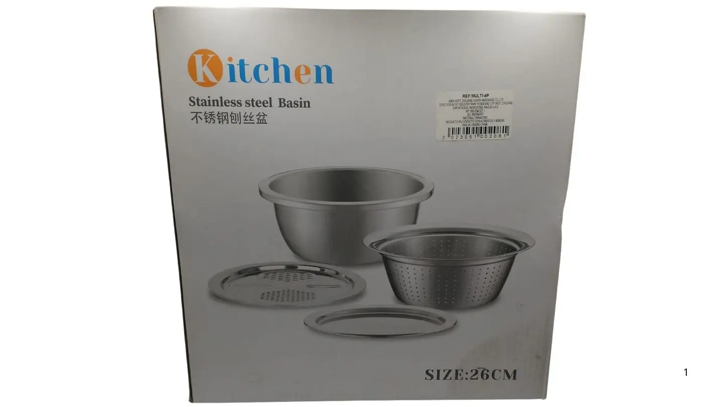 Juego de 4 Pcs de cortadores y lavabo de verduras multifuncionales para cocina 5