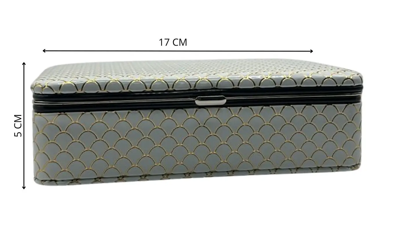 Joyero Grande con Diseño Efecto Escama Elegante Moderno 6