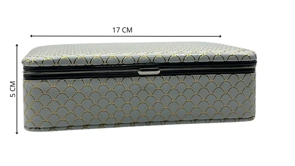 Joyero Grande con Diseño Efecto Escama Elegante Moderno 6