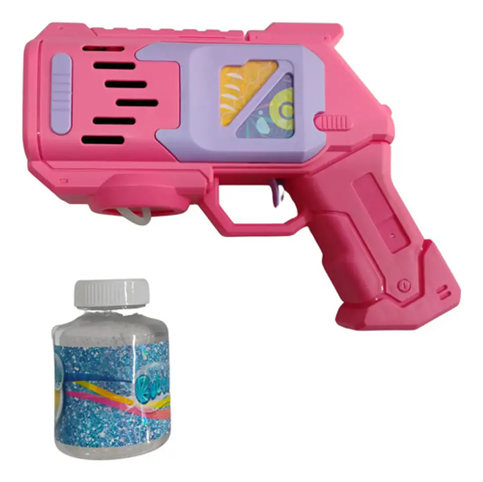 Pistola Lanza Burbujas Recargable Luces  Sonidos Regalo Niño 9