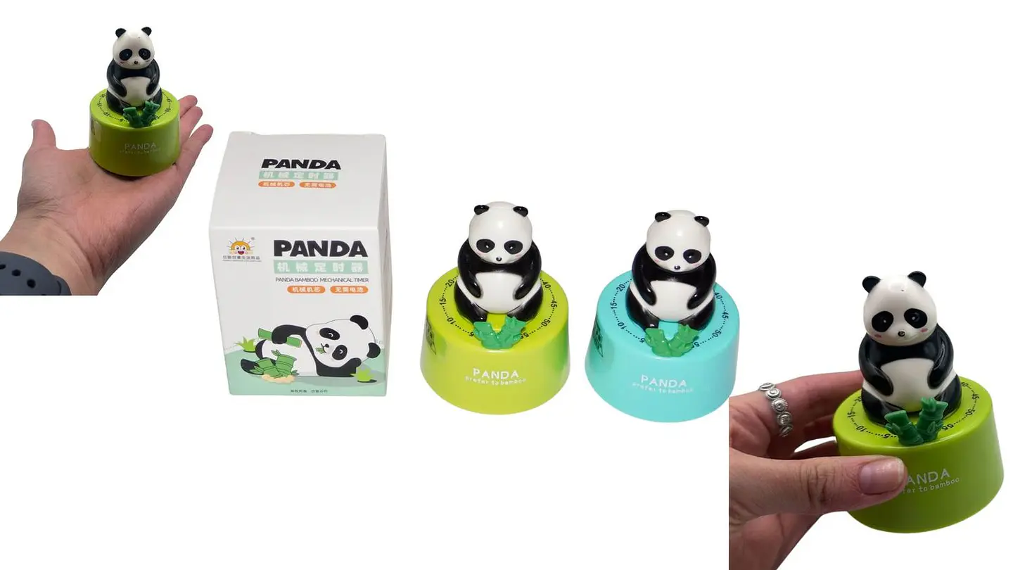 Temporizar De Cocina Cuerda 60 Minutos Medidor Oso Panda 1