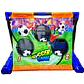 Juego De Fútbol Infantil Con Portería De Puntería + Pelotas Azul - Miniatura 3