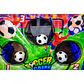Juego De Fútbol Infantil Con Portería De Puntería + Pelotas Azul - Miniatura 1