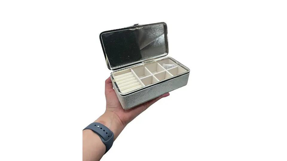 Joyero con Espejo Organizador Disponible en 4 Colores 2