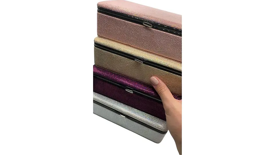 Joyero con Espejo Organizador Disponible en 4 Colores 4