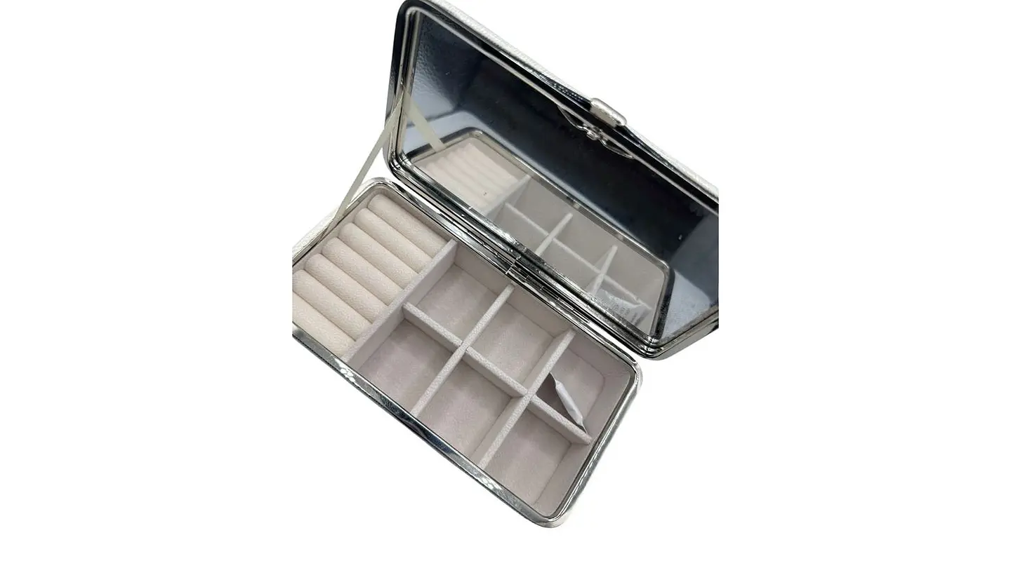 Joyero con Espejo Organizador Disponible en 4 Colores 5