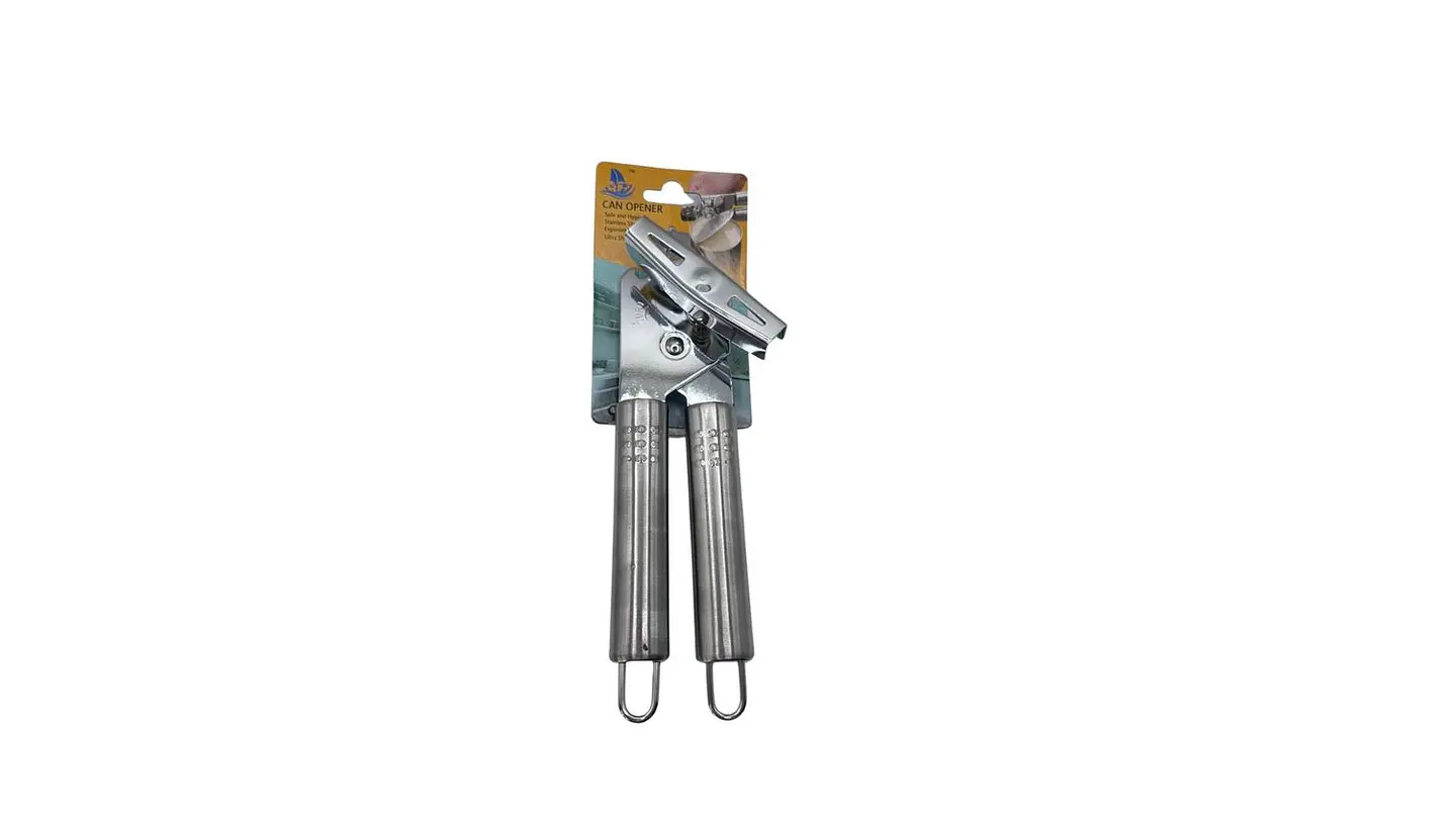 Abrelatas de Acero Inoxidable Resistente y Práctico Manual 3