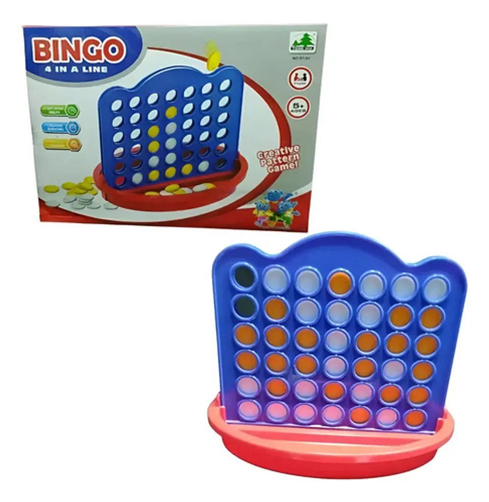 Juego De Mesa Bingo En Linea Con Fichas Tablero Regalo Niños 1