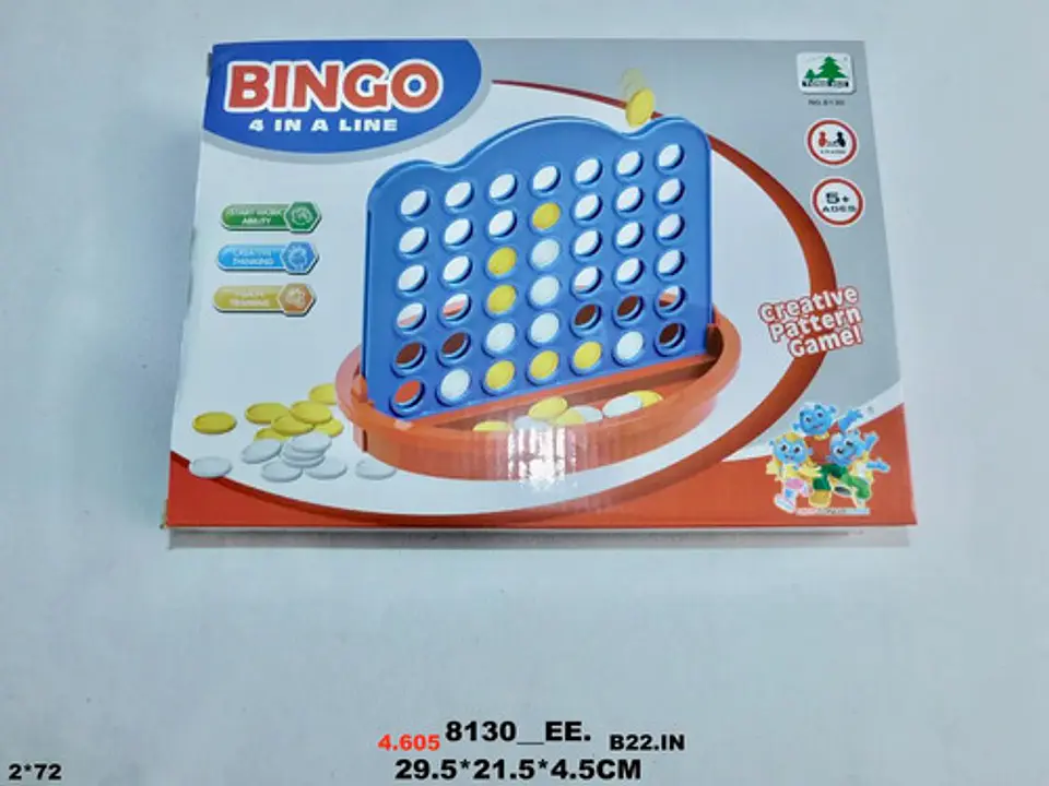 Juego De Mesa Bingo En Linea Con Fichas Tablero Regalo Niños 2