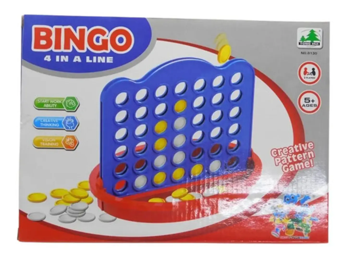 Juego De Mesa Bingo En Linea Con Fichas Tablero Regalo Niños 3