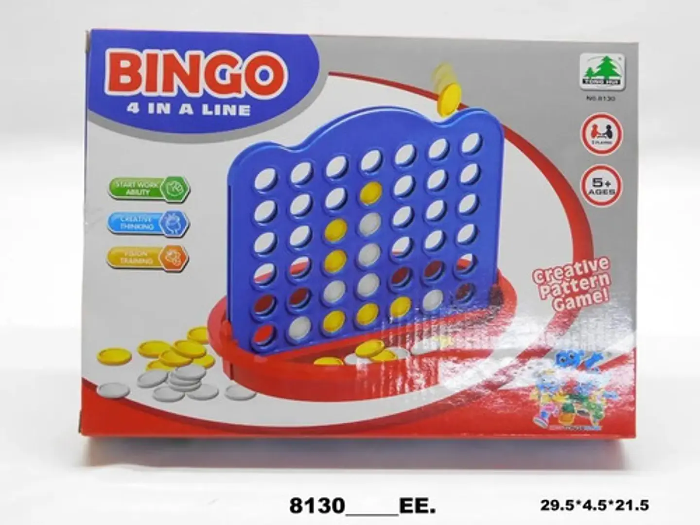 Juego De Mesa Bingo En Linea Con Fichas Tablero Regalo Niños 4