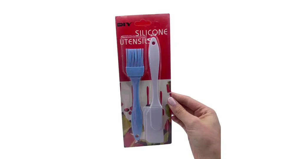 Set Espátula y Brocha de Silicona para Cocina Práctico 5