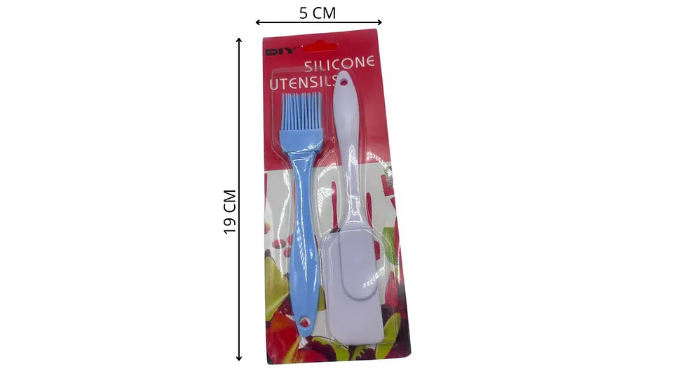 Set Espátula y Brocha de Silicona para Cocina Práctico 6