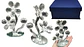 Flor Decorativa Transparente Tipo Cristal Elegante para Hogar - Miniatura 1