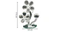 Flor Decorativa Transparente Tipo Cristal Elegante para Hogar - Miniatura 4