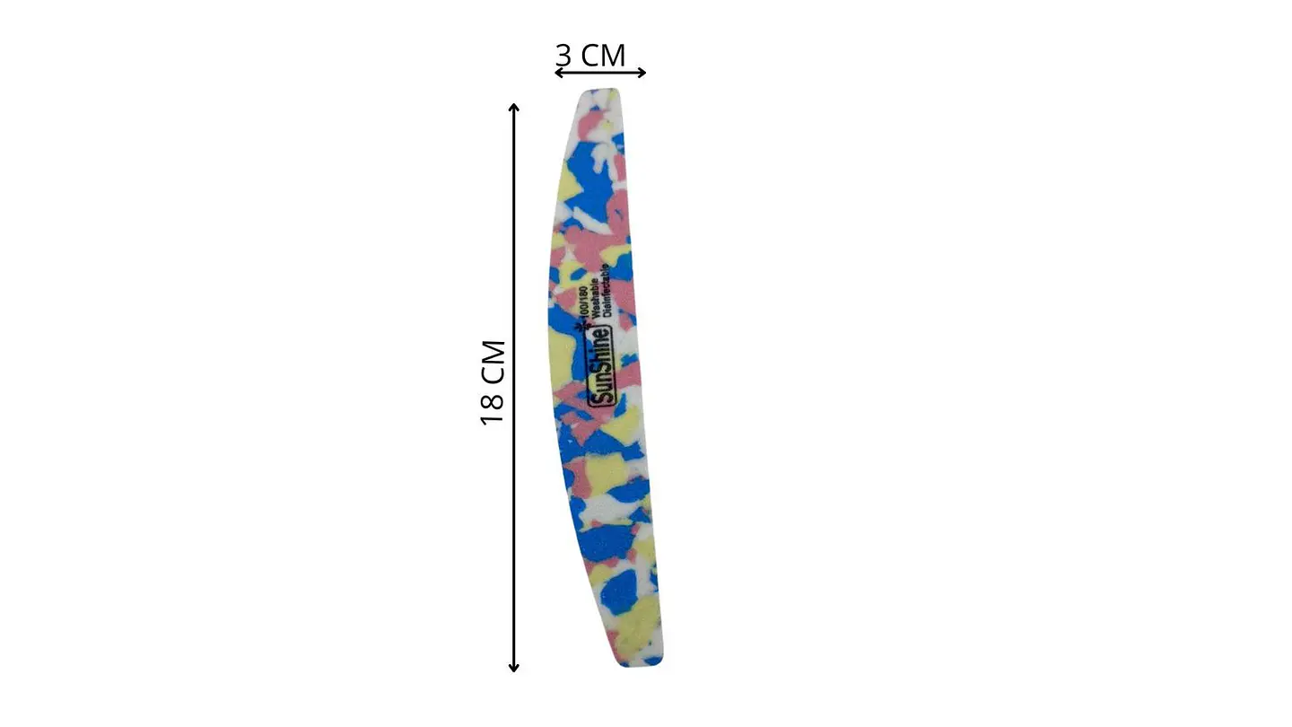 Set de 4 Limas Multicolor para Uñas Prácticas y Resistente 6