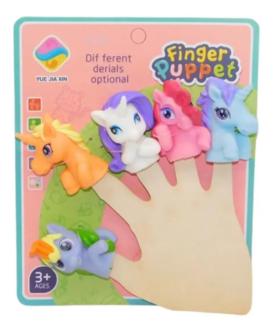  Títere Pony X 5 Para Dedos Regalo Niños  1
