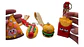 Set de 4 Llaveros Comida Rápida Diseño Divertido Moderno - Miniatura 1