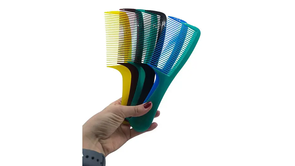 Paquete de 12 Peinillas Plásticas Colores Variado 1