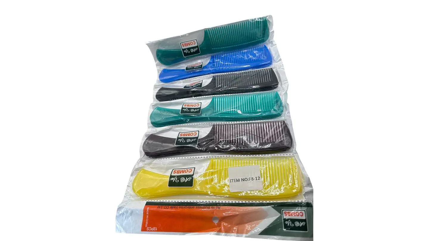 Paquete de 12 Peinillas Plásticas Colores Variado 4