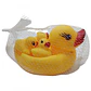 Set Patos De Goma Para Baño Mamá Pato Con 3 Patitos Amarillo - Miniatura 2