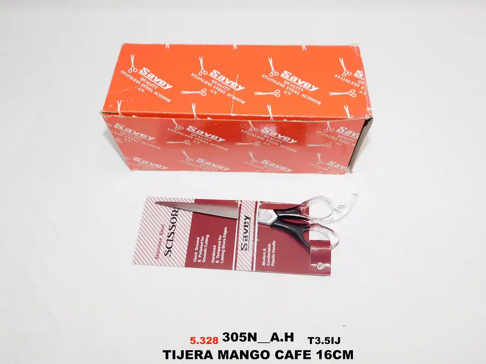 Tijera De Acero Inoxidable Con Mango Cafe 2