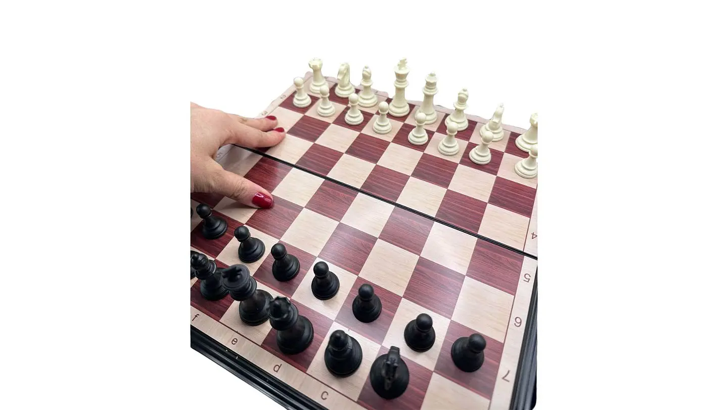 Ajedrez Grande con Fichas Magnéticas Juego de Mesa Moderno 4