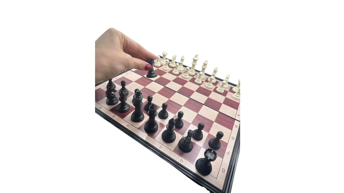 Ajedrez Grande con Fichas Magnéticas Juego de Mesa Moderno 5