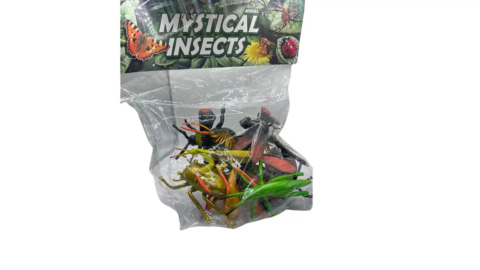 Juego de 10 Insectos de Plástico Figuras Educativas Moderno 1