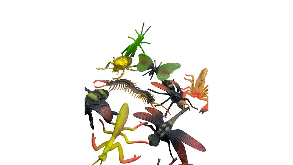 Juego de 10 Insectos de Plástico Figuras Educativas Moderno 4