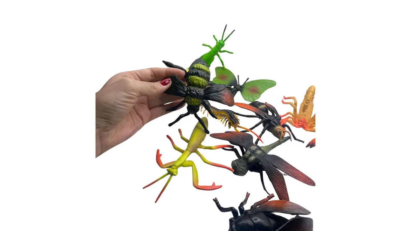 Juego de 10 Insectos de Plástico Figuras Educativas Moderno 5