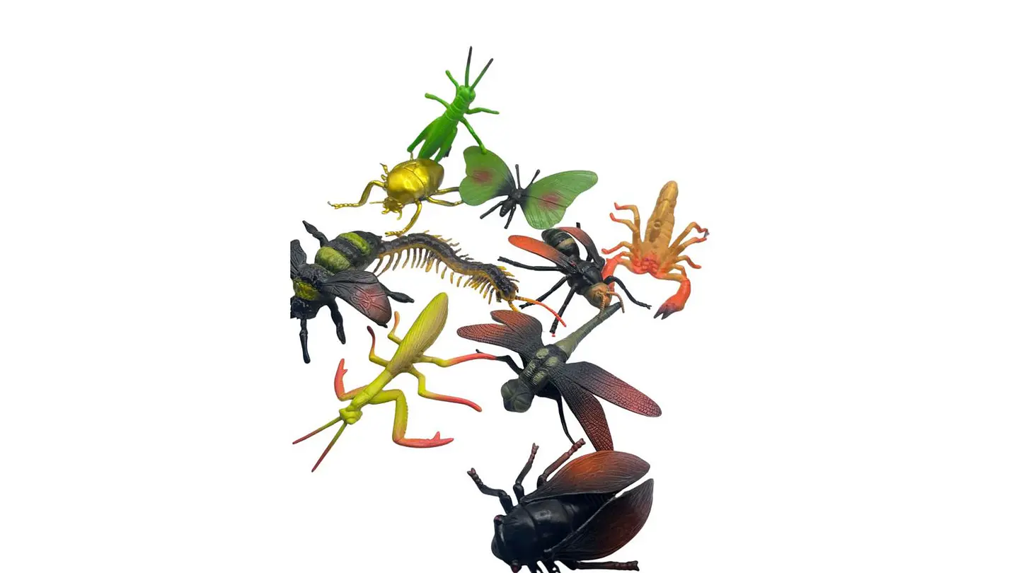 Juego de 10 Insectos de Plástico Figuras Educativas Moderno 6