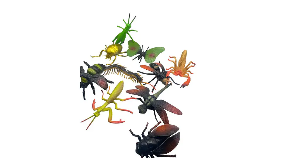 Juego de 10 Insectos de Plástico Figuras Educativas Moderno 6